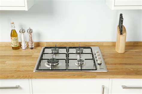 60cm gas hob stainless steel